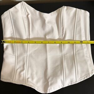 Fashion Nova Cream Corset Top Size Medium